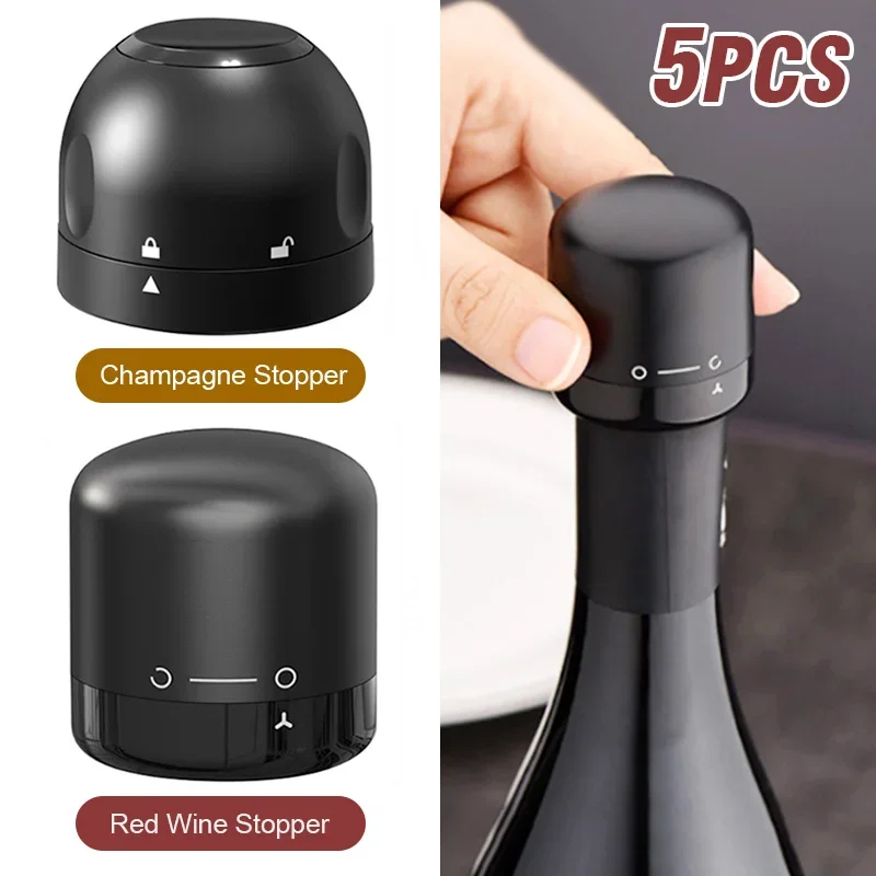 1-5pcs Vacuum Sealed Wine Bott - огляд і ціна Wine Preservation Pump