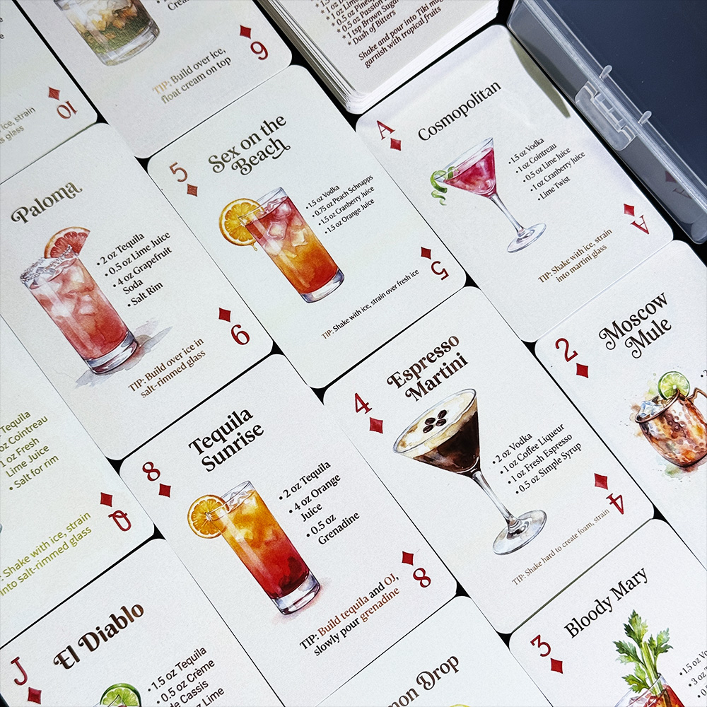 54-Card Deck of Original Cockt - огляд і ціна Cocktail Recipe Book