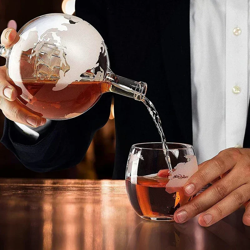 850Ml Whiskey Globe Decanter S - огляд і ціна Decanter Globe Set