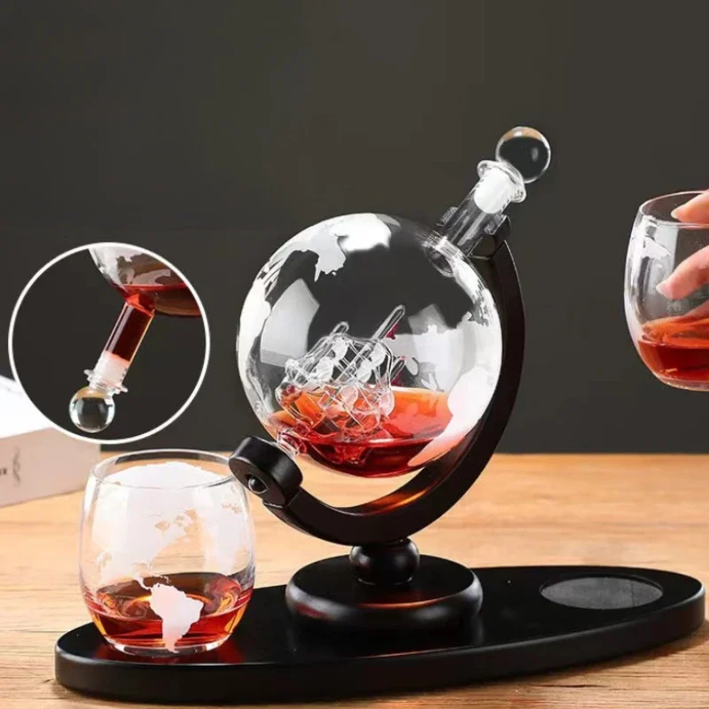 850Ml Whiskey Globe Decanter S - огляд і ціна Decanter Globe Set