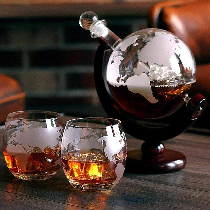 850Ml Whiskey Globe Decanter S - огляд і ціна Decanter Globe Set