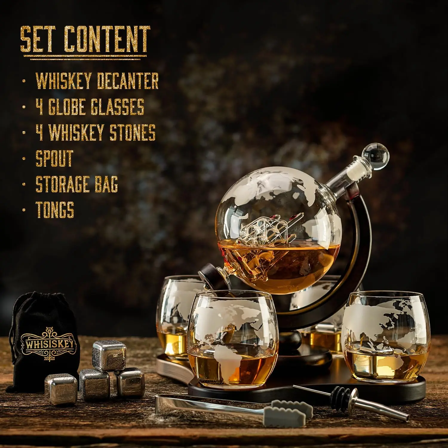 NANCIHUI Creative glass decant - огляд і ціна Decanter Globe Set