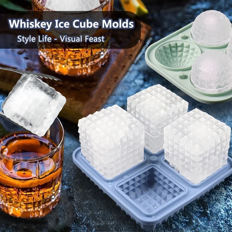 Ice Cube Tray Silicone with Li - огляд і ціна Ice Mold Sphere