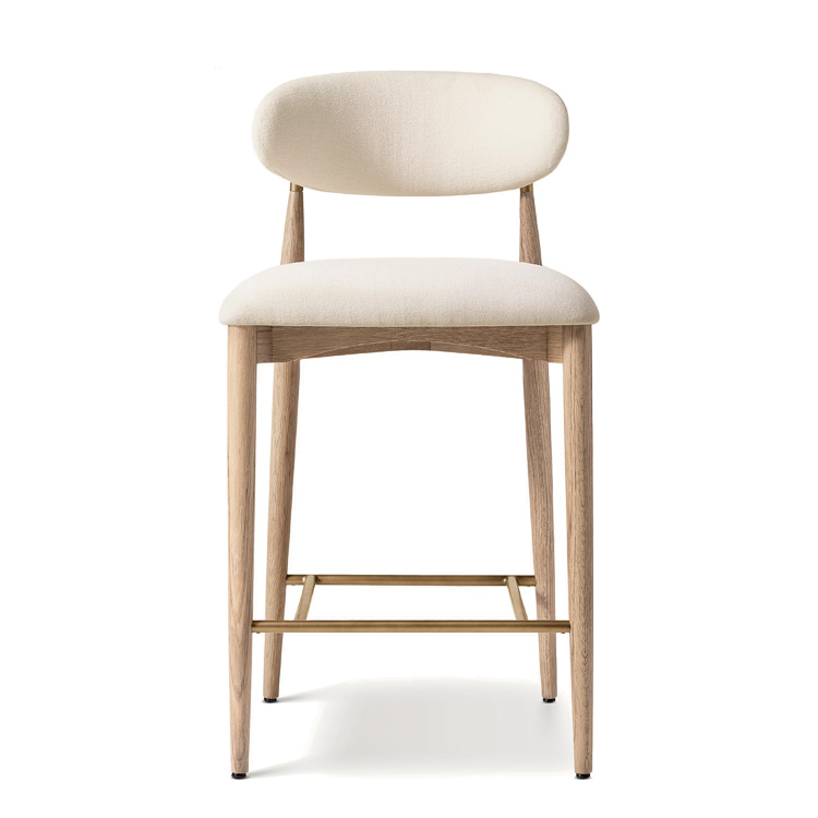 New Style Nordic Fabric Wood C - огляд і ціна Home Bar Stools